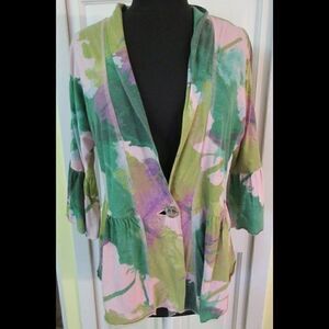 CMC by Color Me Cotton knit top/jacket Medium